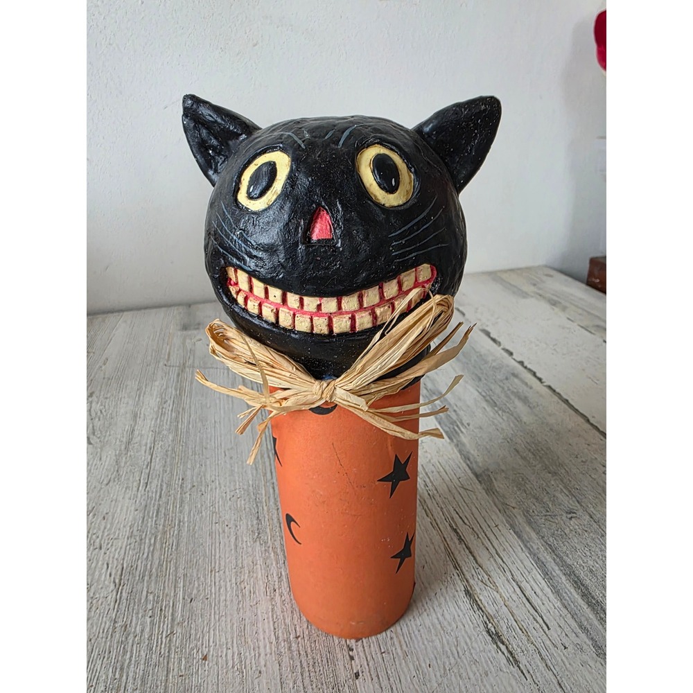 Vintage August moon dan dipaolo Pumpkin jack-o'-lantern jointed statue figurine